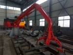 Hydraulic stationery/fixed timber/log/scrap grabber