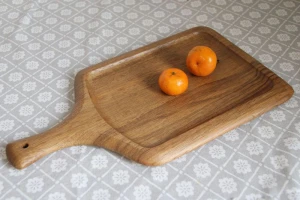 Wood Cheese Board Platter Serving Tray Charcuterie Board with Handle