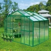 Cheap large insulated aluminium profile green house metal frame singlespan greenhouses