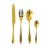 Import Royal Wedding Luxury Gold Plated Cutlery Set Stainless Steel Golden Flatware Set from China