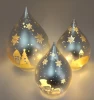 Glass light up baubles for Christmas