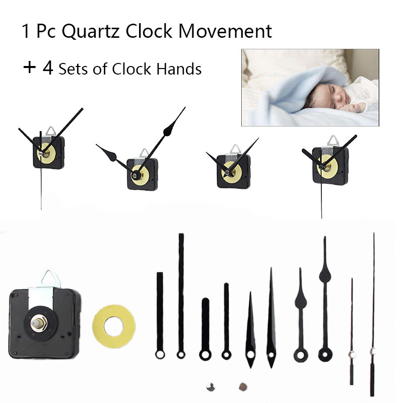 Buy 1 Set Diy Clock Movement Quartz Watch 6168s Silent Sweep Wall Clock ...