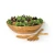 100% natural round salad bowl bamboo wooden bowl