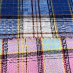 100% rayon yarn dyed check  fabric