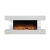 Import 1000W/2000W Indoor Wall Mounted Flame Electric Fireplace With White Surround from China