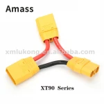 10PCS Amass XT90 Female Series/ Parallel XT60 Female Series Battery Adapter 12AWG Silicone line For RC Camera Drone Accessories