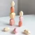 Import 10Pcs Pink Wooden Stones Children Stacking toys Wooden Colored Balancing Stones Building Block Stacking Game from China