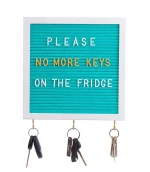 10X10 Felt Letter Board With 3 Key Hangers
