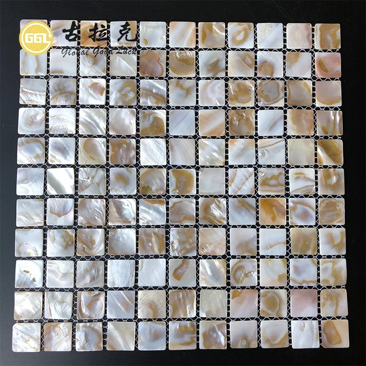 12 in. x 12 in. Mother of Pearl Shell Backsplash Mosaic Tile in Nature Color