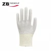 13g nylon ce 4131 PU coated antistatic working Cotton Knitted gloves