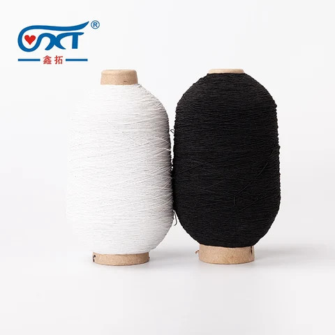 Buy 140/75/75 Double Covered Rubber Yarn Elastic100% Polyester Thread ...