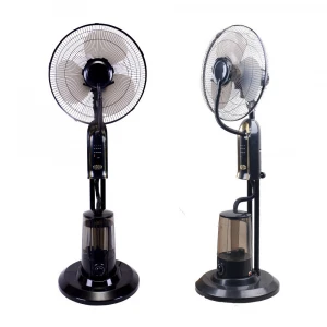 16 Inch mist fan Wholesales Remote Control Electric Fan Stand Floor Humidifier Air Cooling Indoor Standing Spray Water Mist Fan