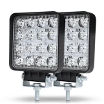 16 lights 48W Off road Car 4WD Truck Tractor Boat Trailer 4x4 led work lamp 24V 12V Spot LED Light Bar