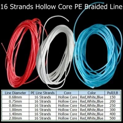 16 Strands Economic PE Braided Fishing Leader Hook Line Fishing Line