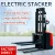 Import 1.6ton 1600kg rider electric stacker forklift lifter lifting height from 4.5m to 6.5m for warehouse from China