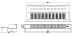 19 inch 3U 50 ports Voice patch panel