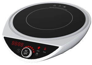 1900Watt electric new design Induction Cooktop with Touch buttons+ Knob (Black)