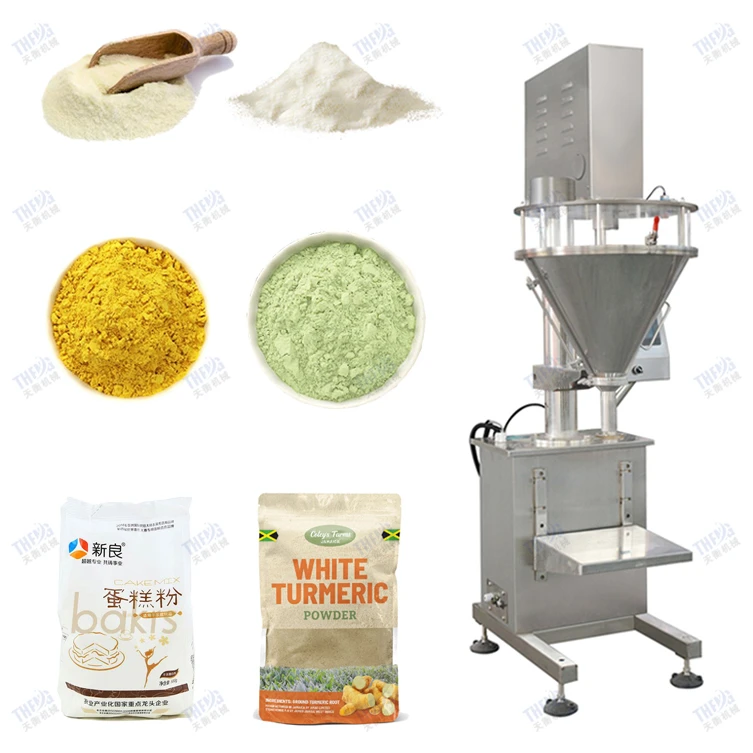 1kg Semi-automatic curry powder flour bag auger filler packaging machine packing machine
