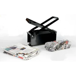 2 frames Newspaper storage Paper press machine Paper log maker Compactor pour paper for furnace fuel