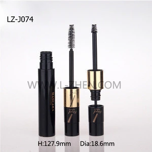 2 steps mascara tube with brush round empty cosmetic packaging wholesale mascara tube J074