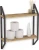 Import 2-Tier Wood  Floating Shelf for Bathroom Organization and Storage, Laundry Room and Kitchen Wall Shelves from China