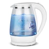2.0 Liter Blue LED Light Electrical Glass Electric Water Kettle With CE/CB/GS Certificate