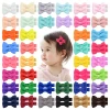 20 pcs / lot Girls Small Hair Clips ribbon Covered Clip Colorful for kids Hair pins Hairgrip 1.96 Inch headwear Hair Accessories