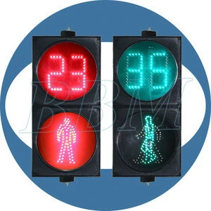 200mm digital countdown timer and pedestrian traffic light