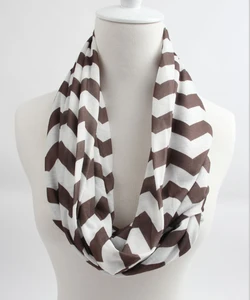 2015 Fashion cotton multi-colors chevron infinity nursing scarf cute neckwear