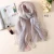 Import 2017 spring breathable thin new simple design wool and silk blend scarf shawls in plain soft pastel color from China