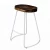 Import 2018 hot sale metal stool with wooden top/bar stool/wood stool/commercial furniture from China