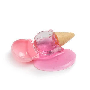 2018 hot selling Ice cream cone style Relieves Anxiety crystal mud toys
