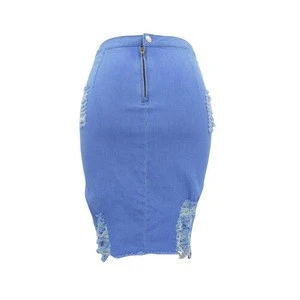 2018 suits lady trousers denim skirt jean China garments factory scratch jeans women