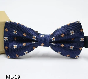 2018 Wholesale men artificial polyester silk bow tie satin bow tie in stocks