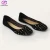 Import 2018 Women Popular Microfiber Rivets Decoration Casual Dress Flat Shoes from China