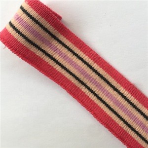 2019 New Custom 2*2 hemp pink rib cuff t-shirt collar knitting fabrics