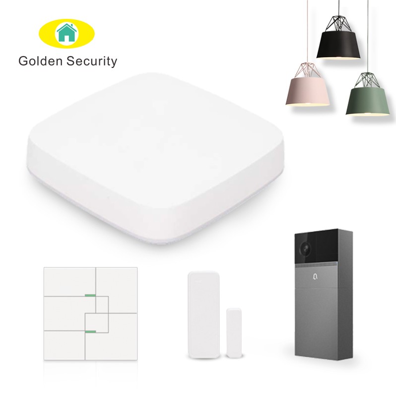 2019 Newest Tuya App Smart Home Automation Zigbee WiFi Gateway With Remote Control home security alarm system