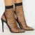 Import 2019 sexy pointy toe PVC large size fish net high heels stilettos bohemian style women mesh heel sandals from China