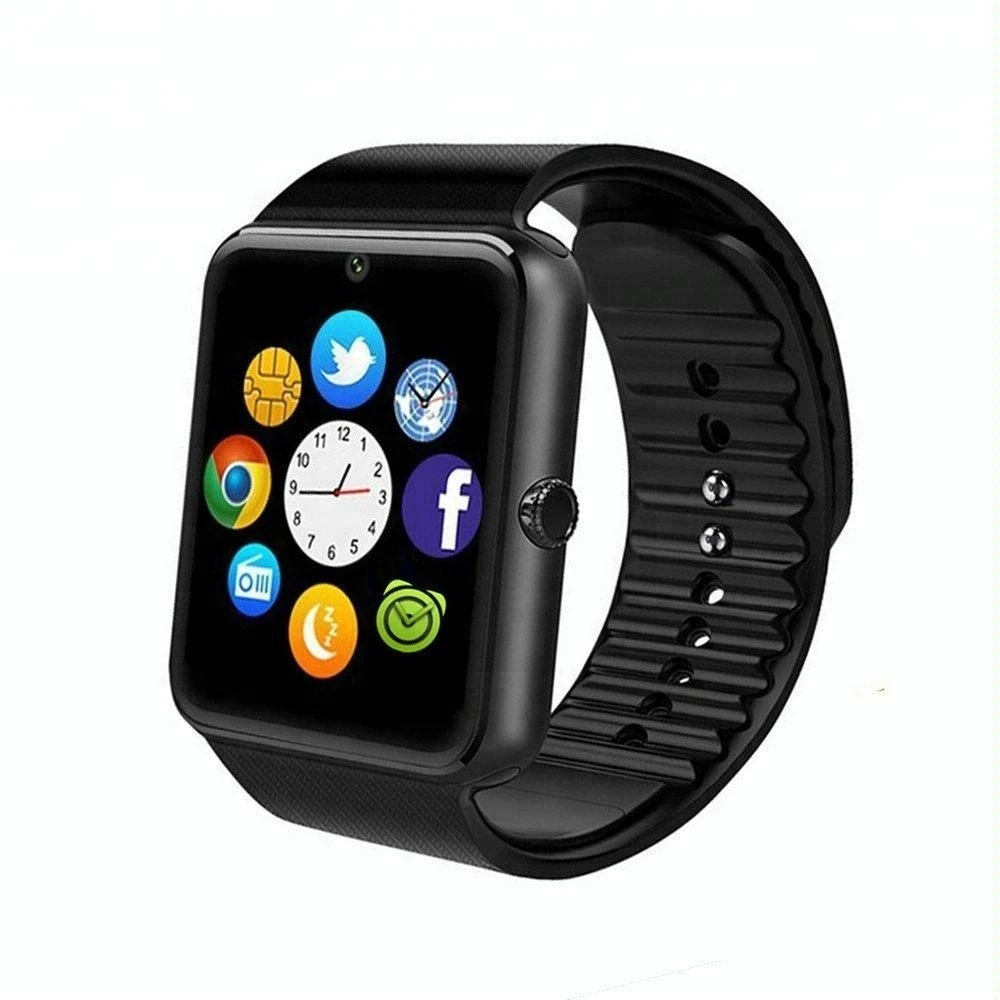 2019 Wholesale Android Camera Bluetooth Smartwatch Wrist Mobile Smart Watch Phone  GT08 Sport Smart Watch With Sim Card Slot