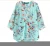 Import 2020 3D Full flowers light green Mint Printed Plus Size in stock Factory Custom woman blouse Shirt from China