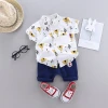 2020 comfortable casual hot selling popular printed short-sleeved shirts bulk wholesale kids clothing boys children clothes