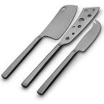 2020 new 3pcs cheese knives set with  black color  titanium coating  cheese tools kitchen accessories