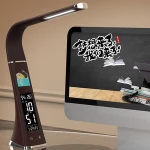 2020 New Design Desk Lamp With Clock Date Temperature And Humidity  Led Table Lamp Usb