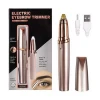 2020 New Design Private Label USB Rechargeable 2 In 1 Lady Home Travel Portable Painless Mini Electric Eyebrow Trimmer