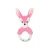 Import 2020 New Soft Newborn Infant Crib Cartoon Rabbit Animal Hand Plush Rattle Ring Bell Grasp Toy For Kids from China