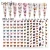 Import 2020 Newest 18 nail designs Laser Butterfly holographic adhesive butterfly nail stickers 3d nail decals from China