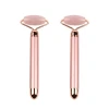 2021 Amazon Pretty Design Vibrating Quartz Roller Skin Care Pink Color Round Ellipticalbeauty Bar with Private Label