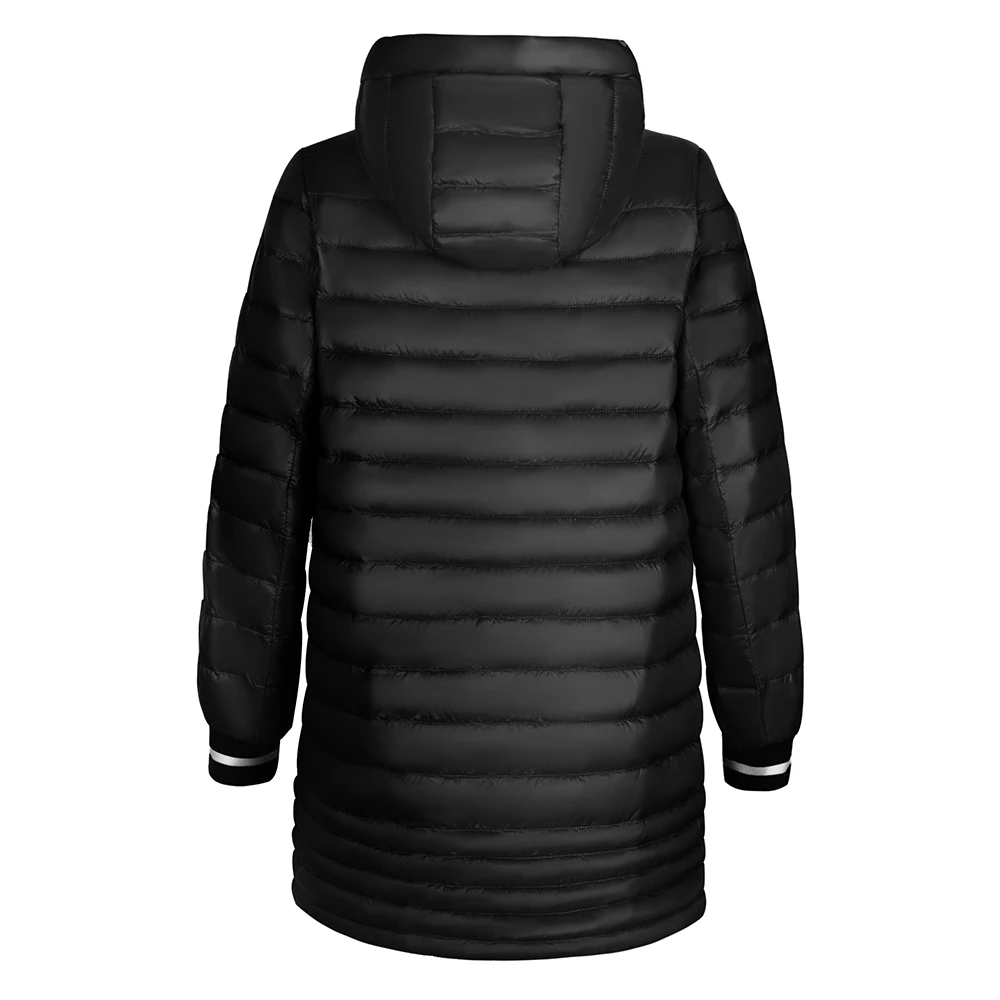 2021 Black Fashion Style Ladies Winter Windproof Fabric Jacket Padded Jacket with Hooded