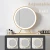 Import 2021 factory Modern art luxurious bedroom white mirrored dresser with mirror led lights set vanity dresser furniture from China