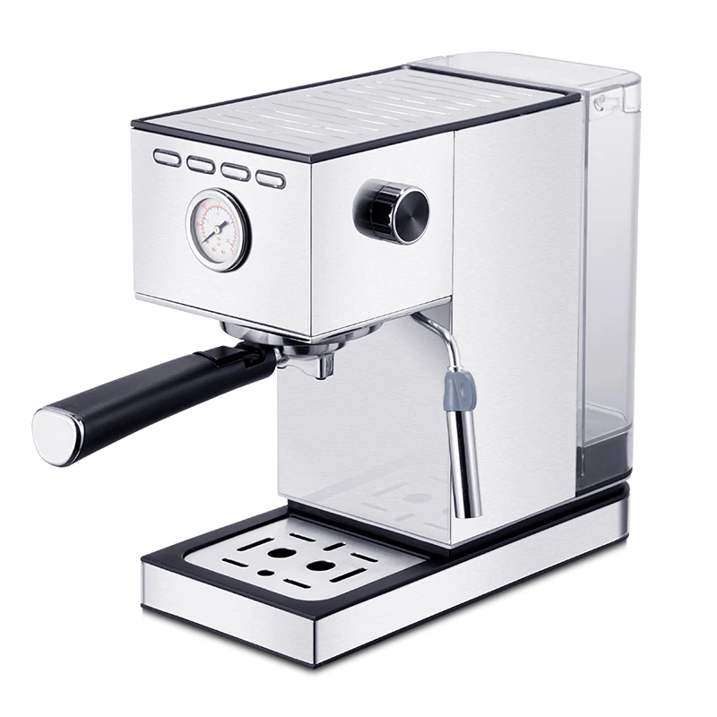 2021 new arrival  15 bar LED stainless steel coffee maker machine coffee machine espresso automatic espresso coffee machine
